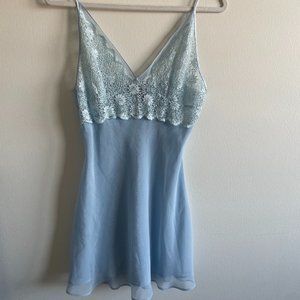 Halston Sky blue mini dress!